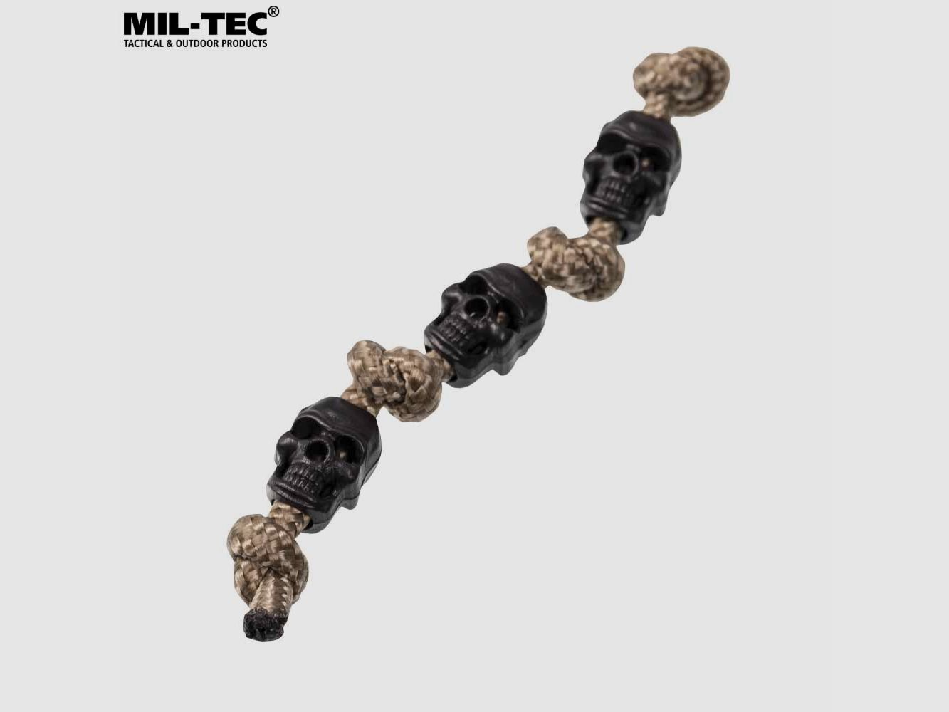 MIL-TEC KORDELSTOPPER SKULL SCHWARZ 10Stk, Bild 2 von 2