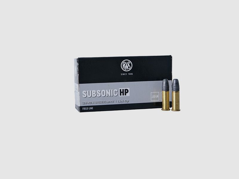 RWS Subsonic HP .22lr cartouches à percussion annulaire