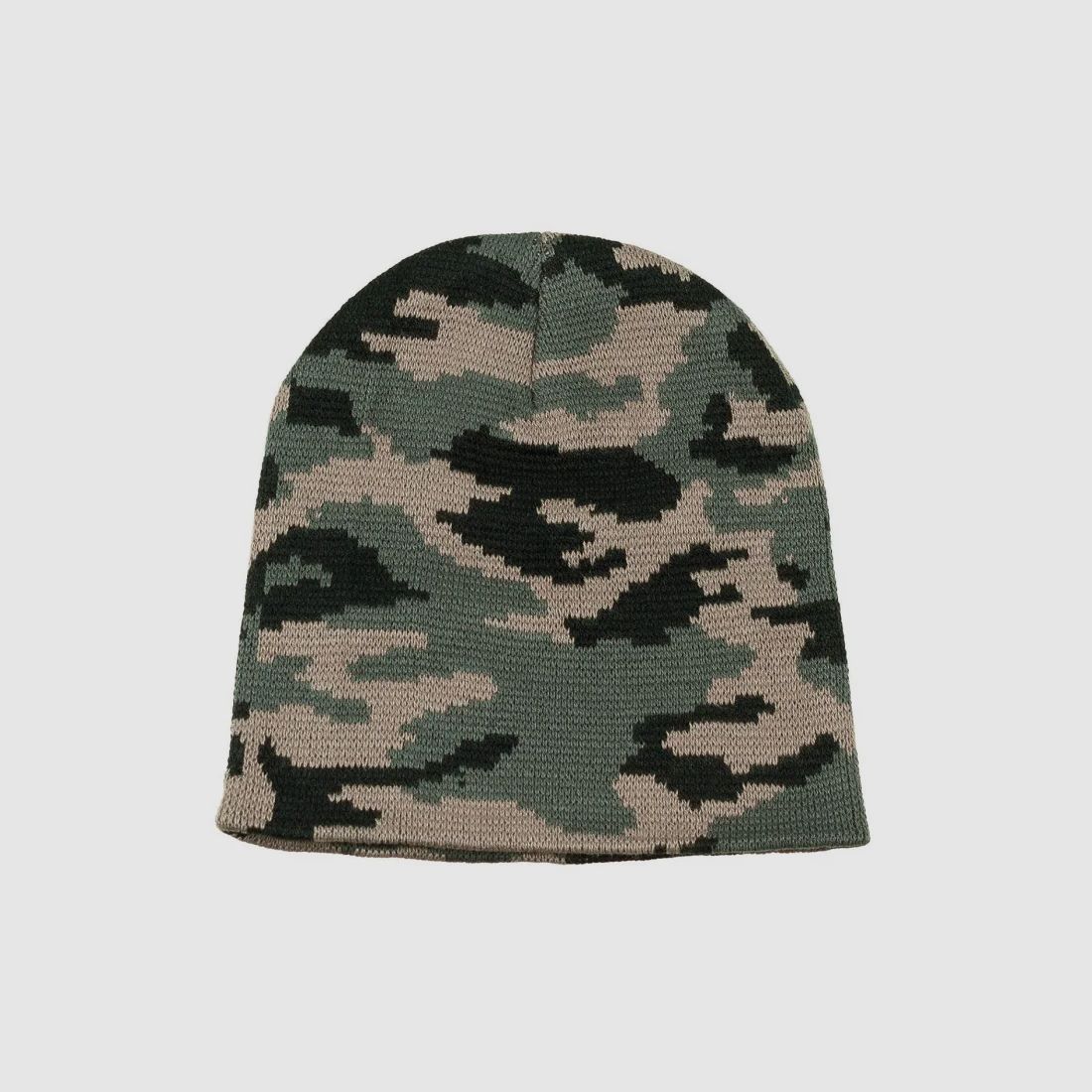 Gebreide muts, "Beanie", Woodland, fijn gebreid