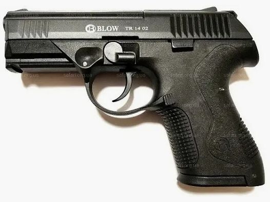 BLOW TR14 02 Zwart 9mm P.A.K. Schreckschusspistool in moderne dienstpistoolstijl