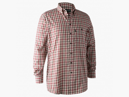 Deerhunter Men's Outdoor Shirt Marcus (red/gray) | 37/38