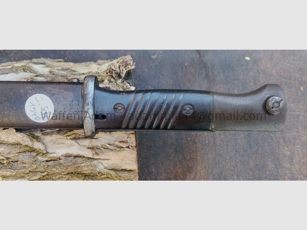 Bajonett M84/K98 K. 98k 1940 / Hersteller : "J.Sch" nummerngleich!