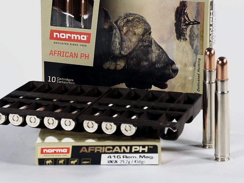 NORMA AFRICAN PH .416 Remington Magnum, partial jacket 450 grs 1 pack (10 shots at €17.50*)