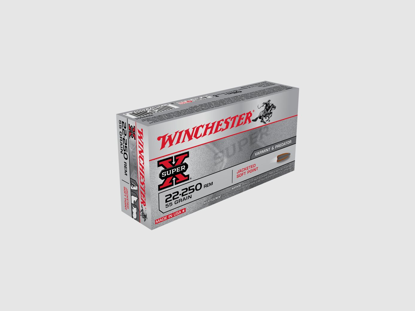 Winchester 22-250 55g psp Munition
