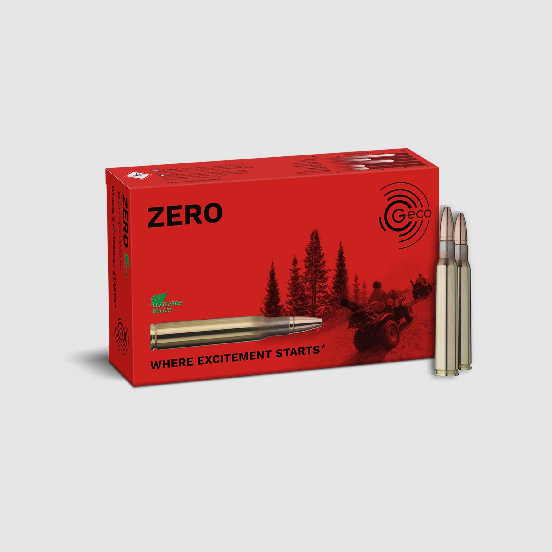 GECO 7x64  ZERO 8,2g Bleifreie Büchsenpatronen
