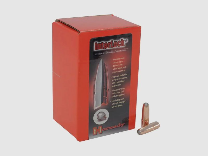Proiettile Hornady .30/.308 INTERLOCK RN 180GR 100 pezzi