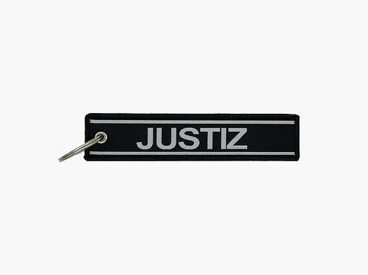 Justiz Schwarz Schlüsselanhänger