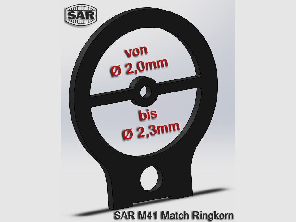 Schwaben Arms GmbH SAR M41, HK G3 Match Ringkorn 4er Set Ø 2,0mm + Ø 2,1mm + Ø 2,2mm + Ø 2,3mm für HK Kornträger, Bild 6 von 6