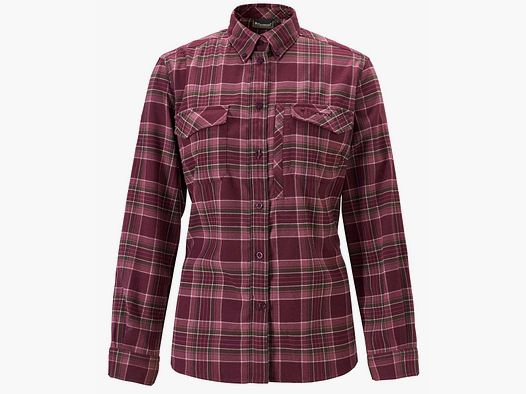Pinewood Bluse Abisko Hiking Flanell Plum