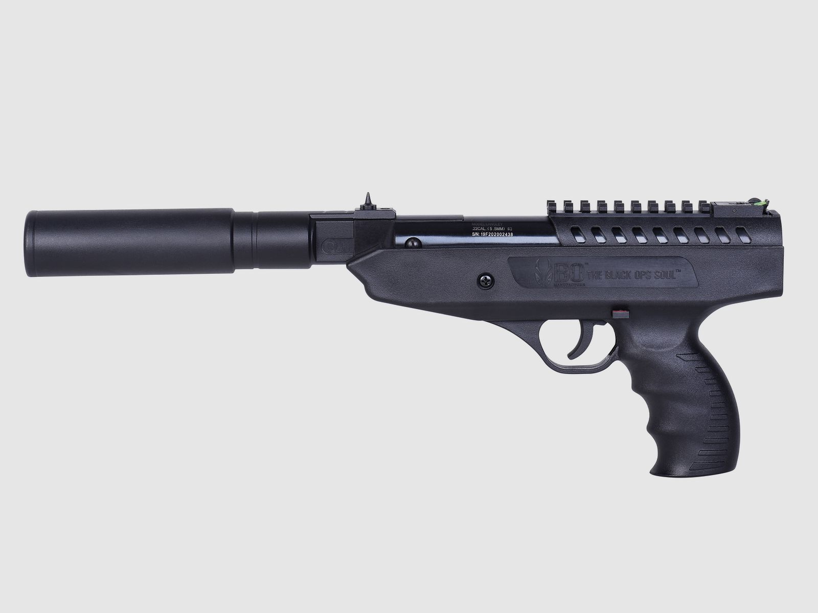 BO Manufacture Langley Tłumik Czarny 5,5mm - Pneumatyczny Sprężynowy | Składany
