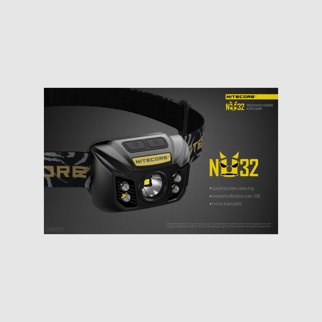 Nitecore NU32 Taschenlampe NU32 schwarz