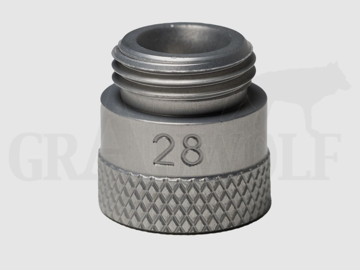 RCBS Matchmaster Pulvertrichter Adapter Kaliber 28 / 7mm