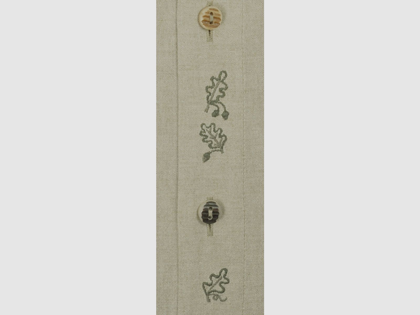 Hemd Chambray 1/1-Arm - Eichenlaub Stickerei