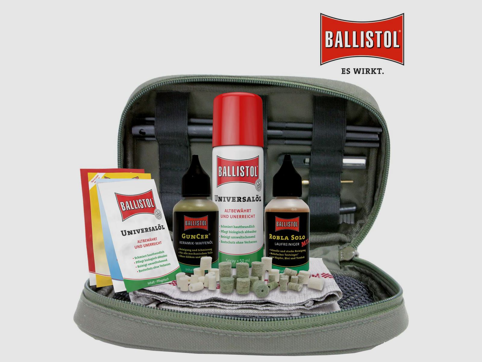 Ballistol gun cleaning bag