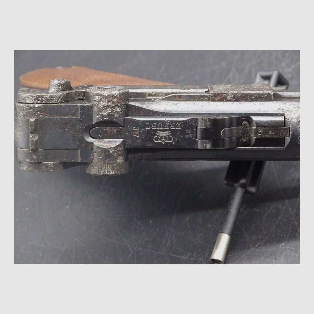 Erfurt 1913 P08 / P04 Marine / 150mm Lauflänge Kaliber 9mm Luger P08 mit 150mm Lauf / P04