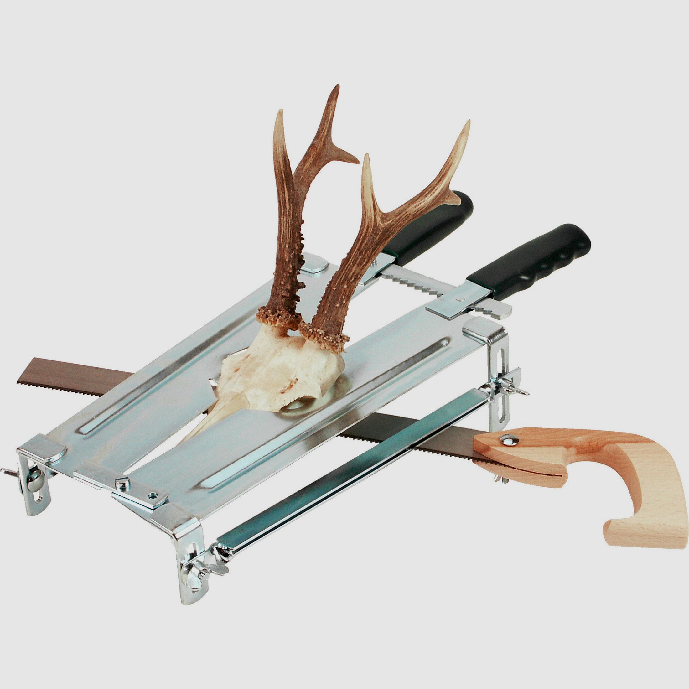 Seghetto per corna con dispositivo di scarico