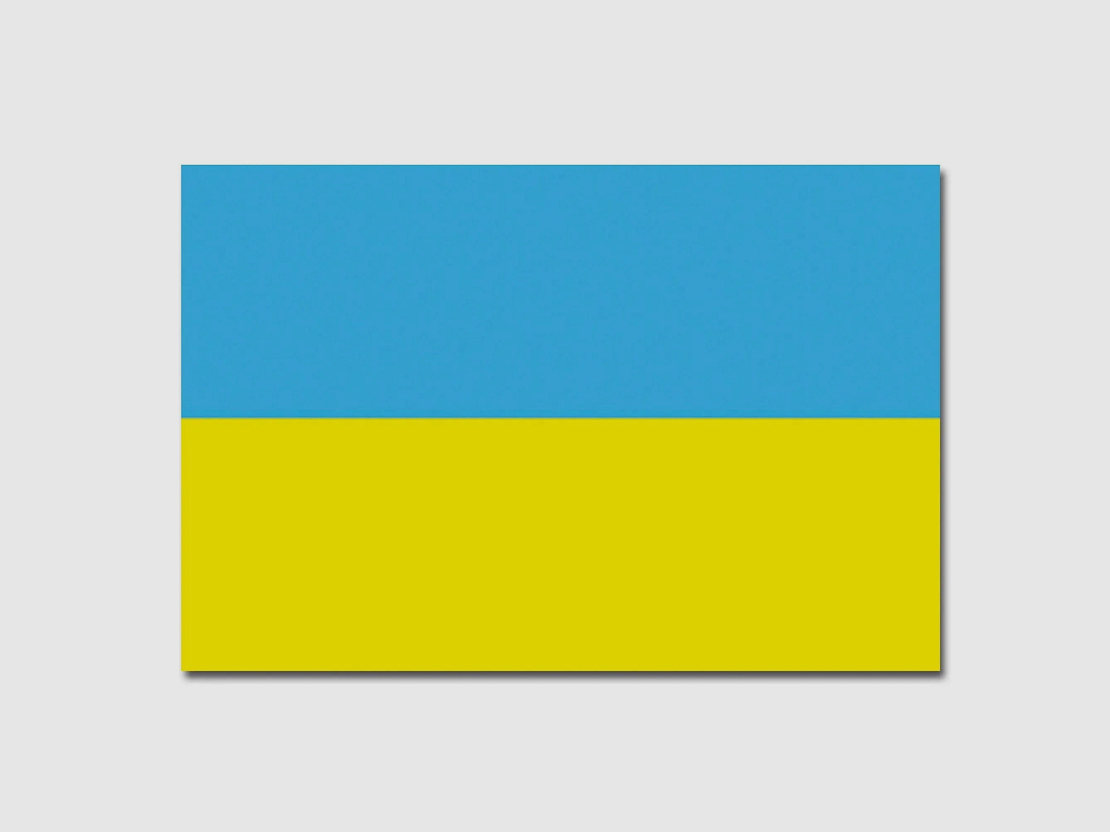 Diverse Flagge Ukraine