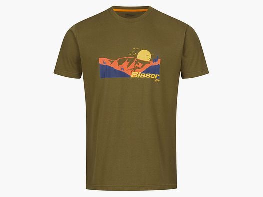 Blaser T-shirt Allgäu Mountain (Olive)
