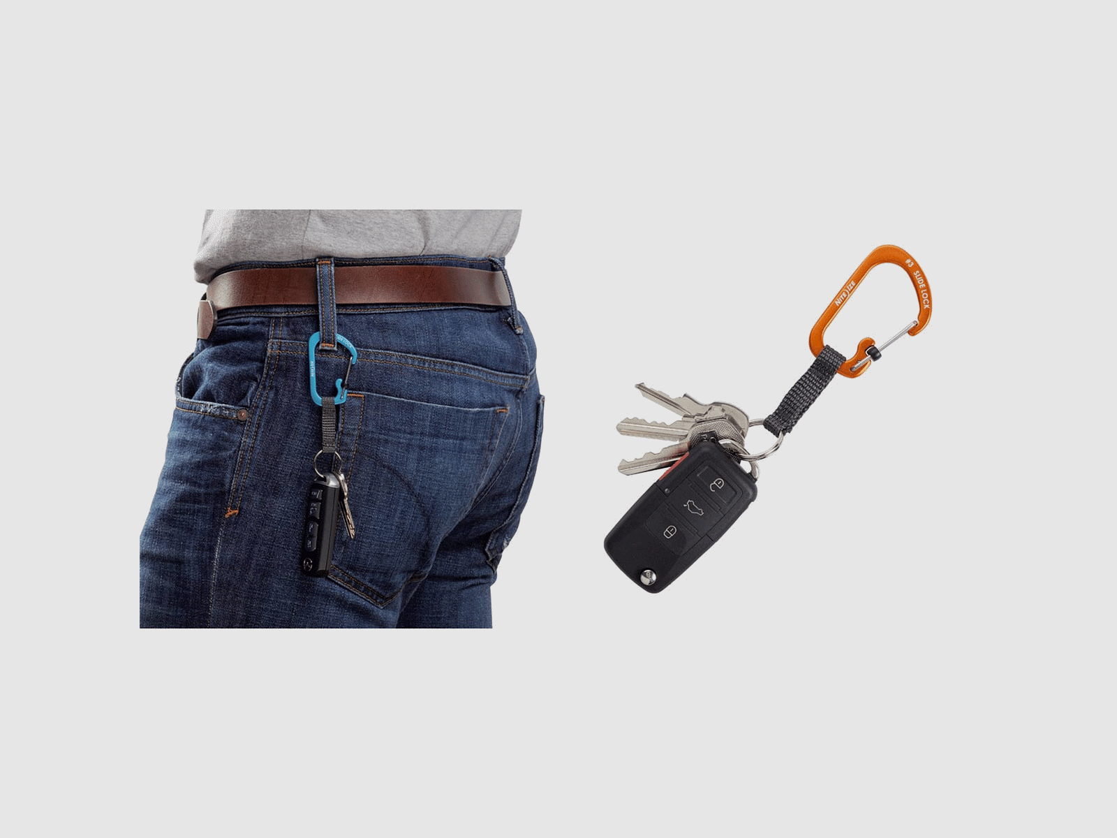 NITEIZE – SLIDELOCK® KEY RING ALUMINUM Orange, image 2 of 2