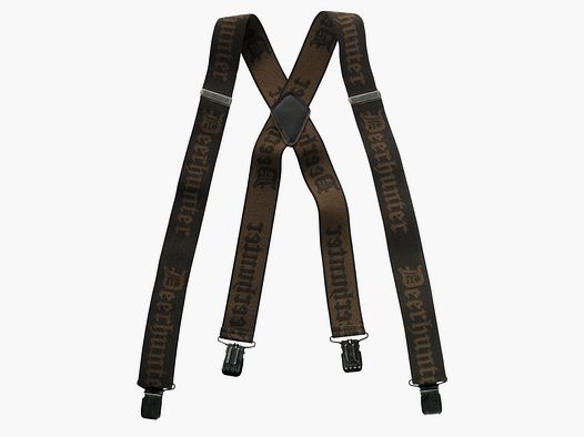 Deerhunter suspenders logo with clips