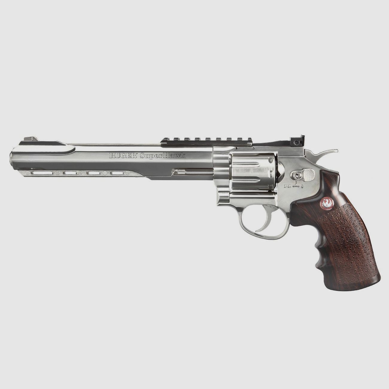 Ruger Super Hawk 8 Zoll 6mm BB CO2 Revolver veerchromt - 4 Joule