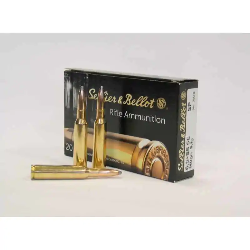 Munitions pour carabine Sellier & Bellot cal. 6,5x55 SE SP 140 grs
