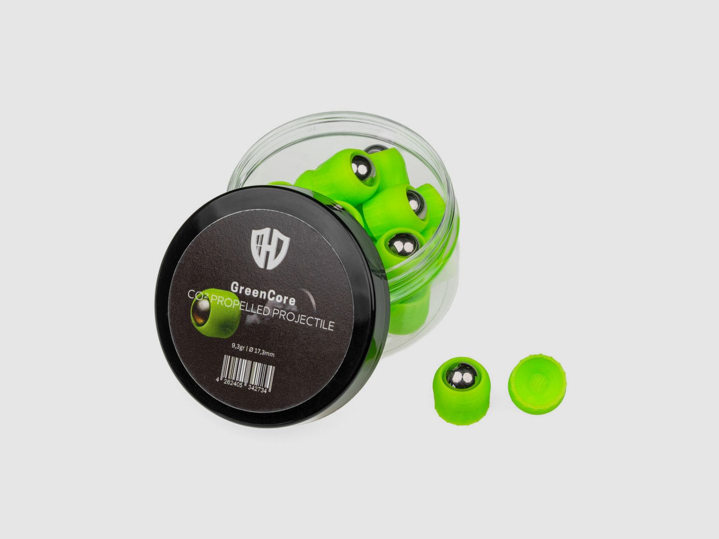 20x GreenCore | Co² Aangedreven Projectiel | 5,8gr of 9,3gr | Ø 17,3mm | M17 | FSC | FSC XP | HDR68 | TC68 | HDS68