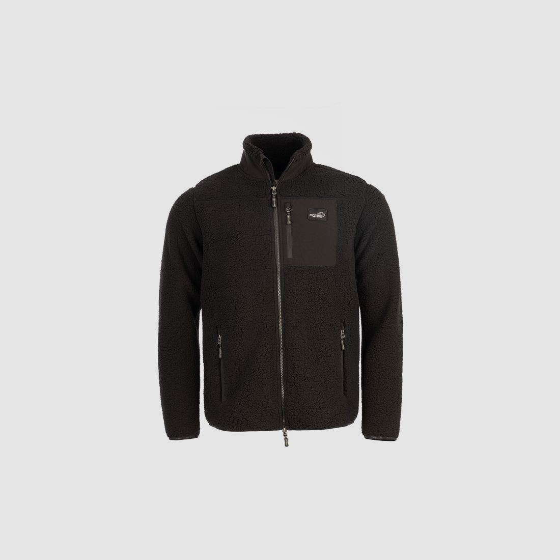 Arrak Sherpa Fleecejacke Herren Schwarz - M