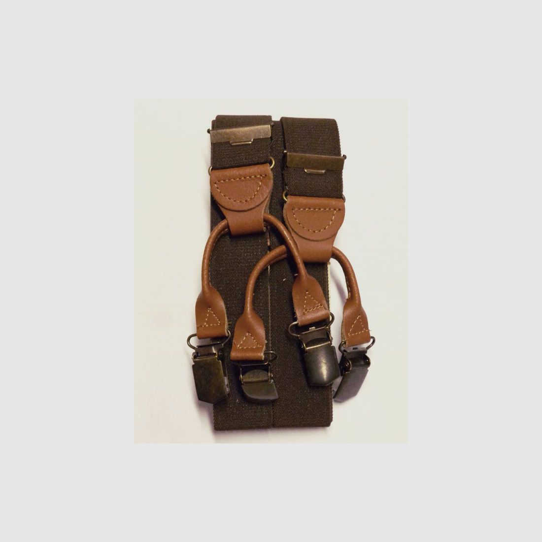 Foresta Hosenträger Rollenzugträger braun