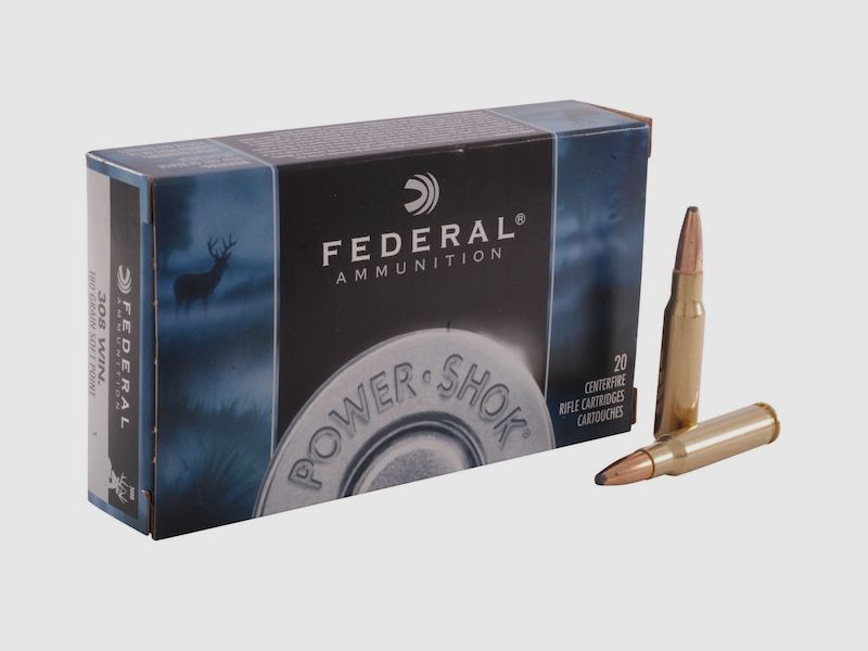 Federal Power-Shok .308 Win. 180GR JSP 20 Patronen