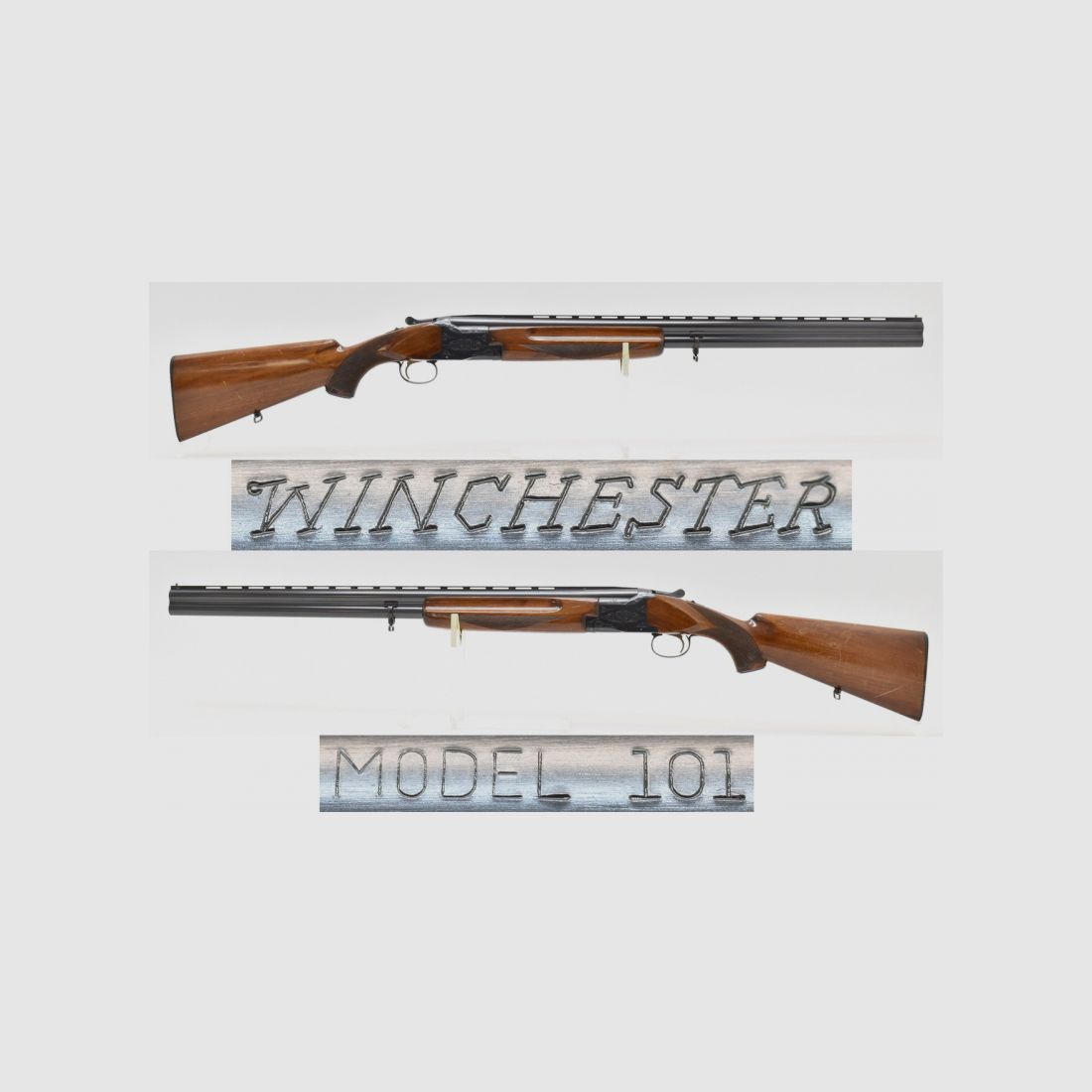 WINCHESTER BDF / Bockflinte Modell 101 im Kaliber 12/70 mit 1/2 - 1/1 Choke, Einabzug & Ejektor