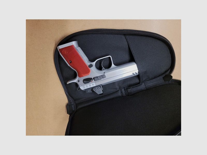 COPTEX Pistolentasche gepolstert mit Reißverschluss schwarz groß XL