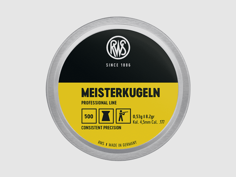 RWS Professional Line Meister Diabolo 4,5 mm Ø4,49 mm 0,53 g 500 unidades