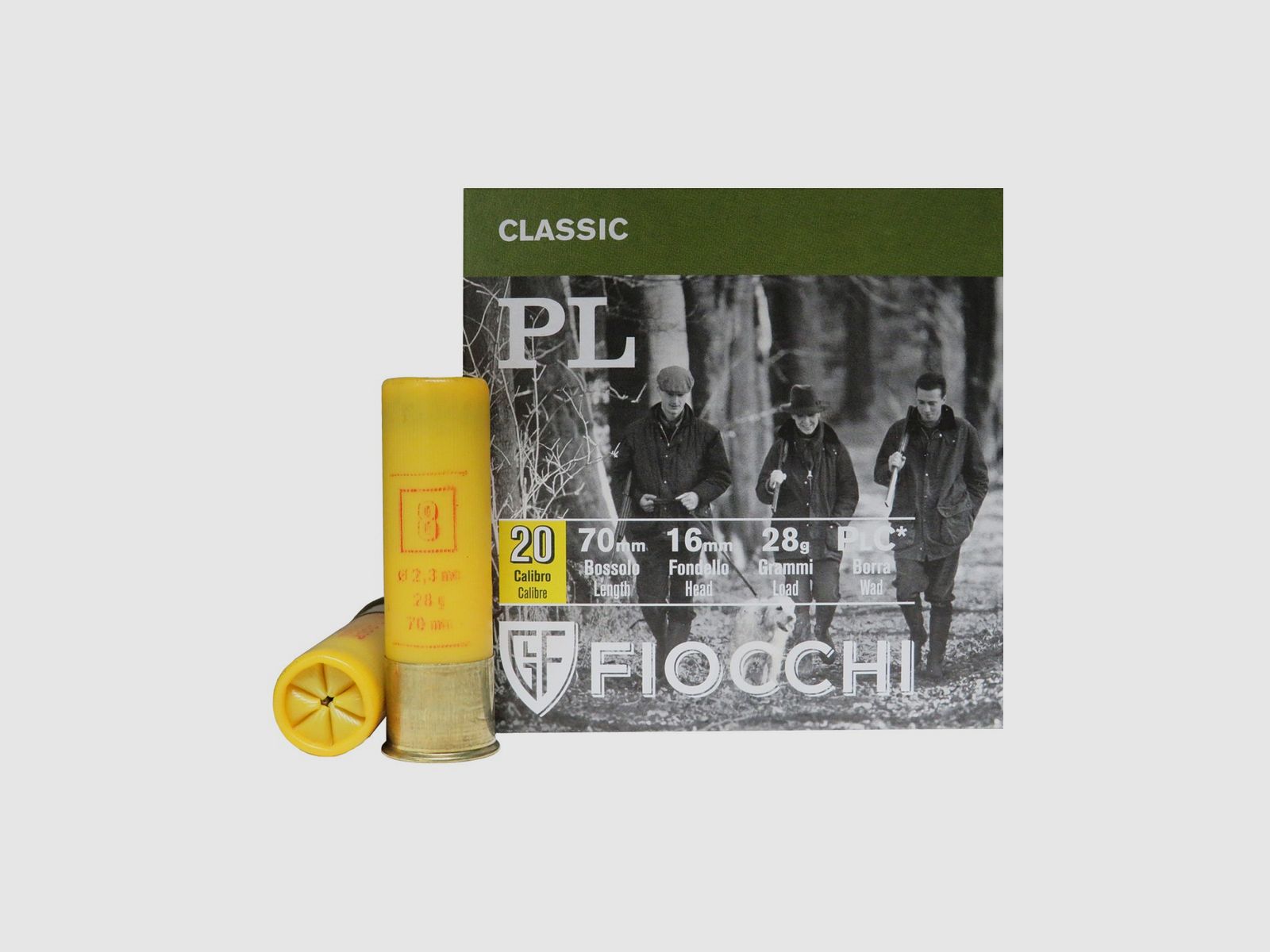 Fiocchi PL Patronen Kal. 20/70 28 g Lood 8