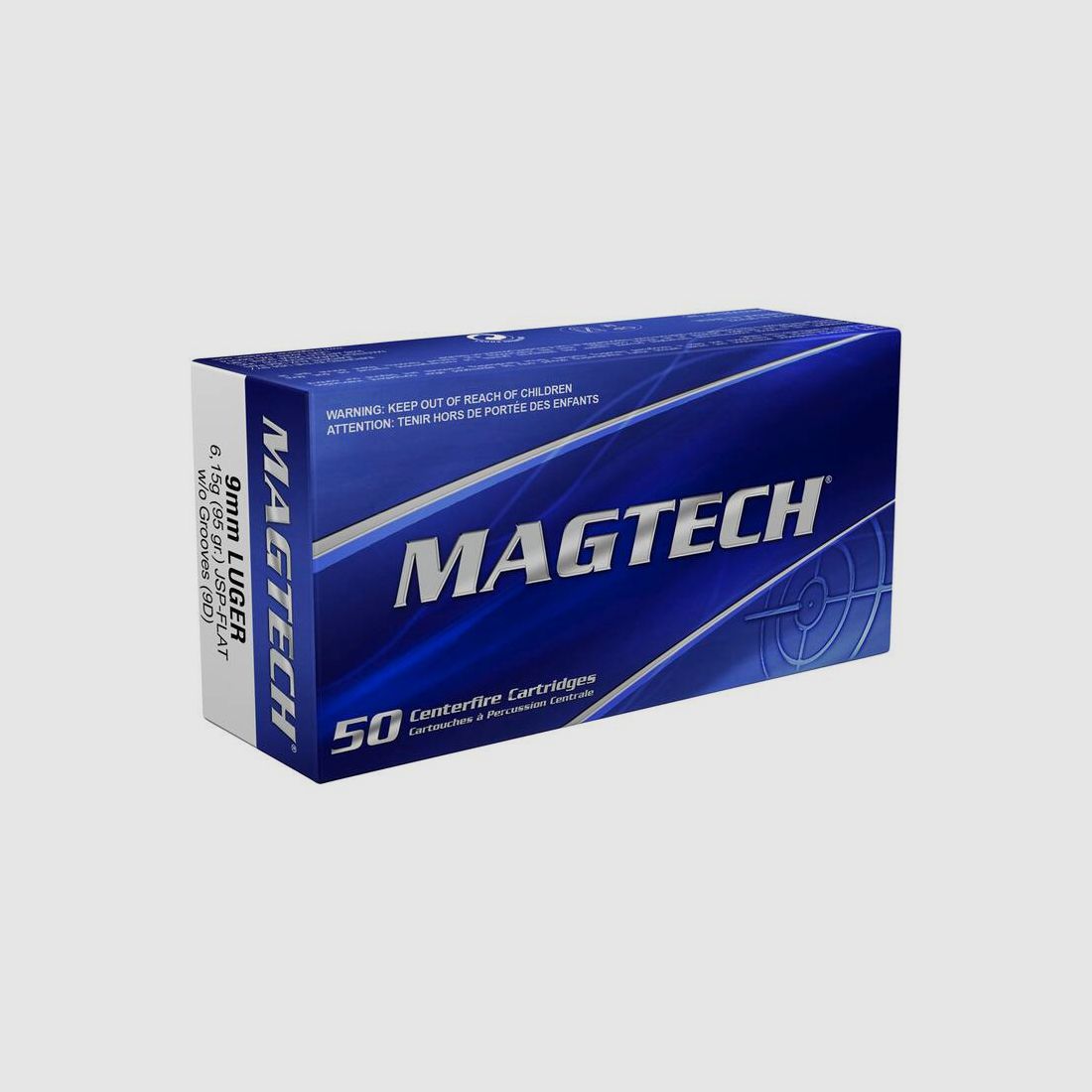 Magtech 9 mm Luger JSP-Flat 6,2g/95grs.