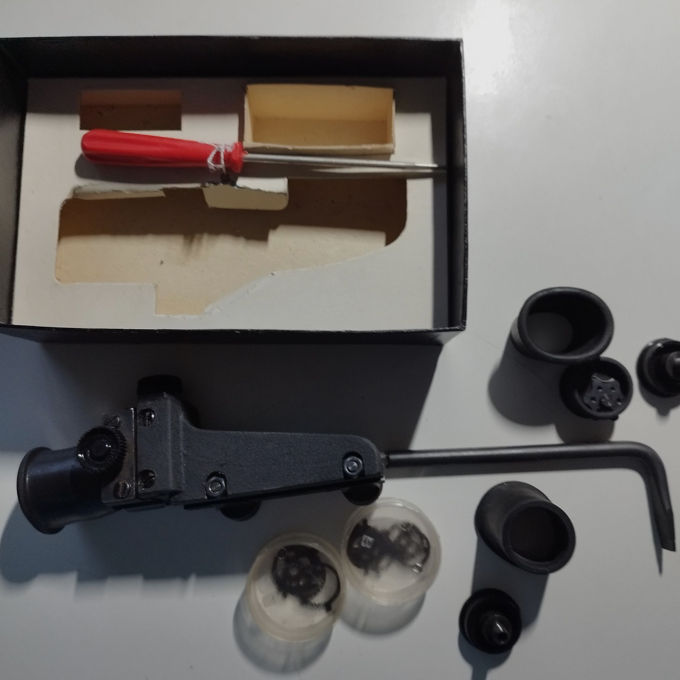 Diottro vintage di Suhl con accessori in scatola