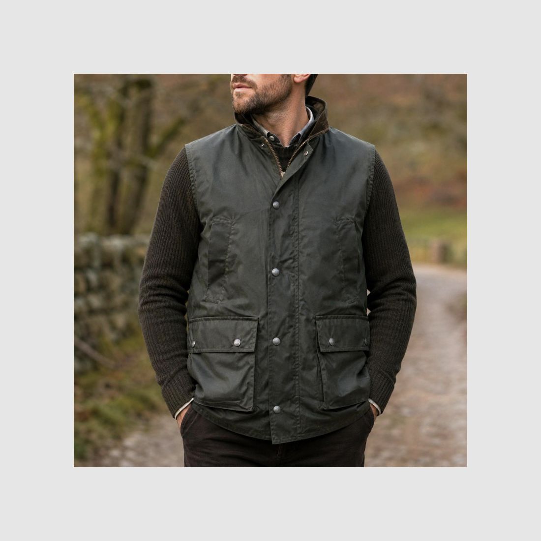 Winchester Gilet Grün - Wachskot 4 Taschen, Bild 1 von 14