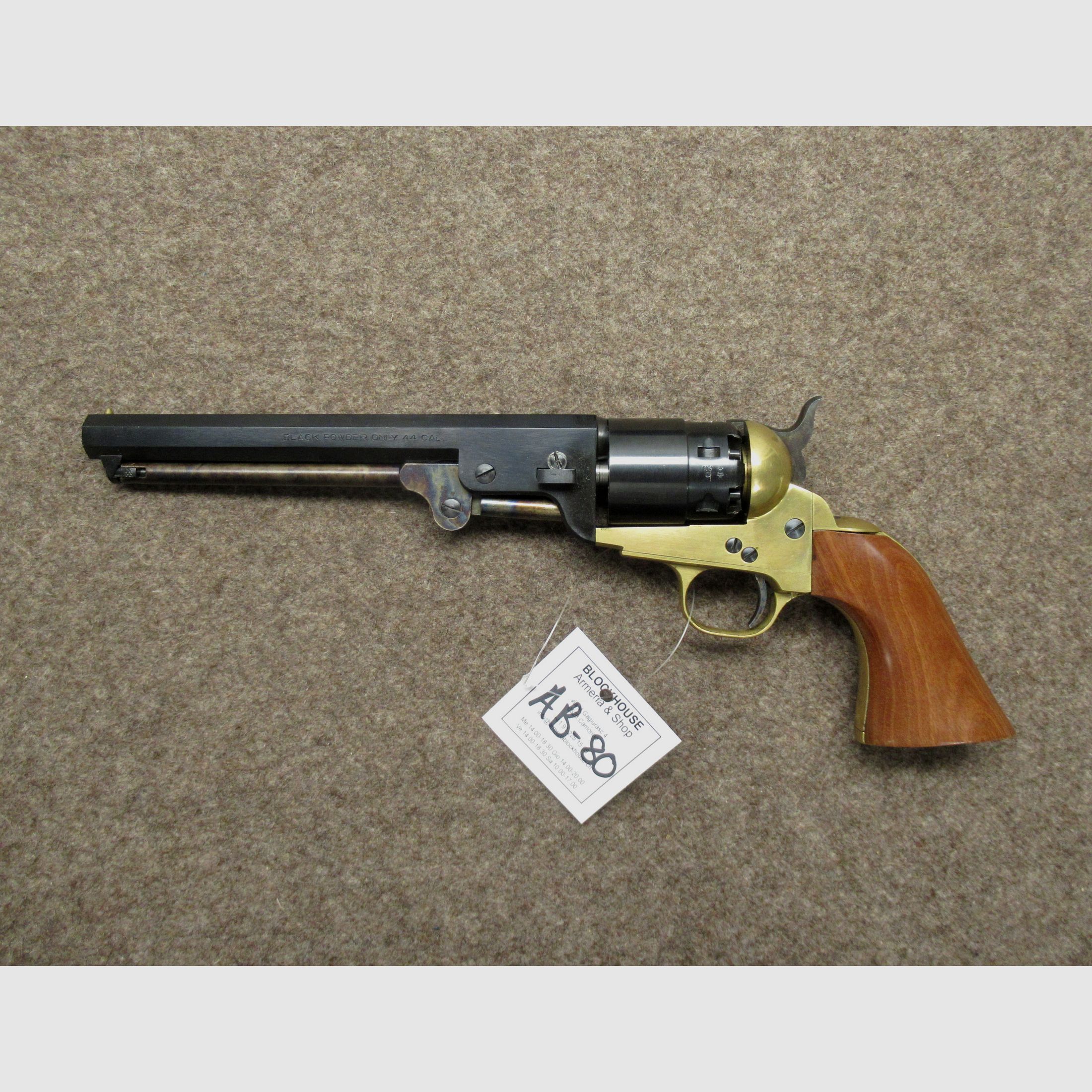 AB-80 revolver PIETTA mod. Colt 1851 Navy cal. .44PN, immagine 2 di 2