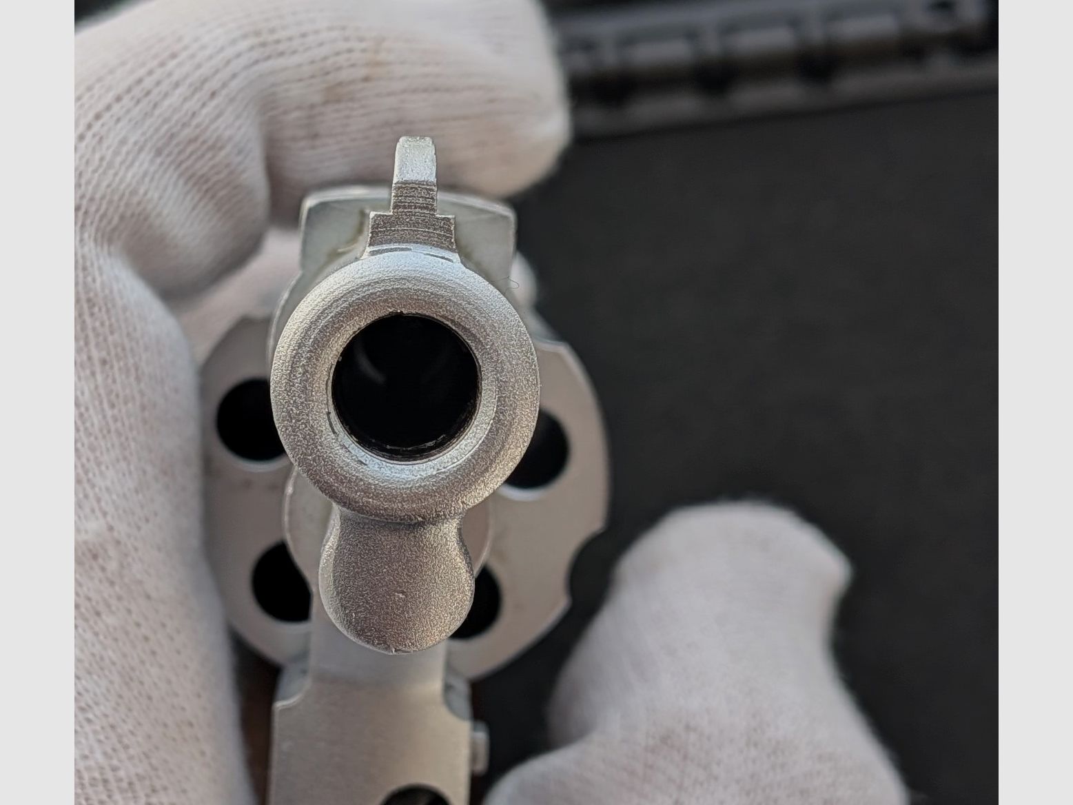 ME 38 Marshal - Revolver - PTB 203/2 - Nickel matt - 9mm Knall - Holzgriff - SSW