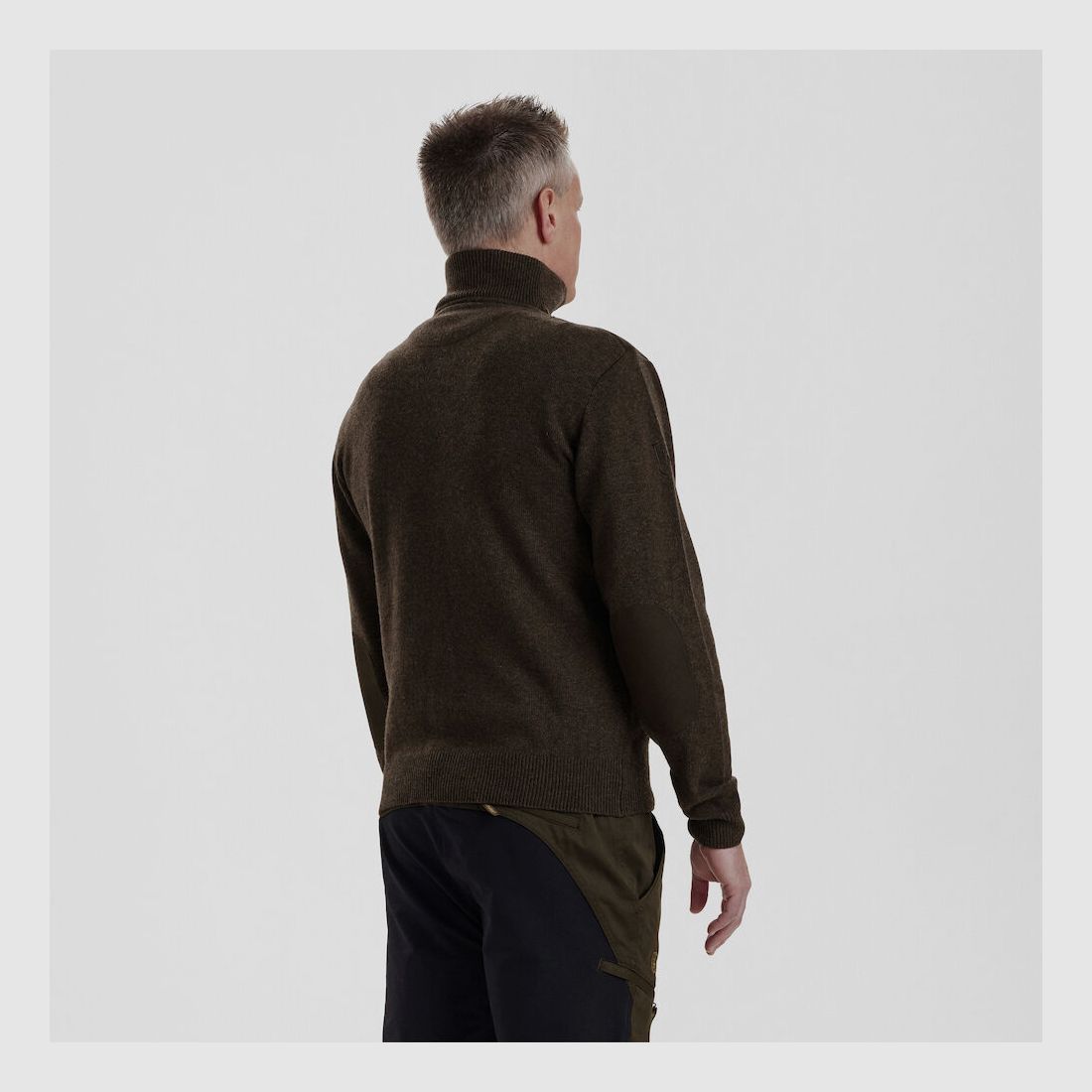 Deerhunter Sheffield Strickpullover mit Reißverschlusskragen Dark Elm, Bild 4 von 5
