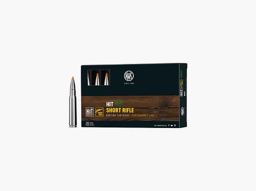 RWS 8X57 IS HIT Short Rifle 10,4g 160gr sans plomb