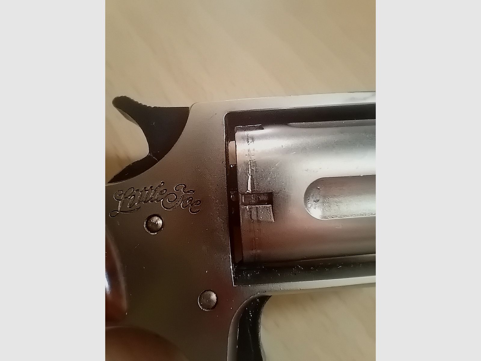 Schreckschuss-Revolver Röhm Little Joe in .22mm knall, vernickelt, Versand frei