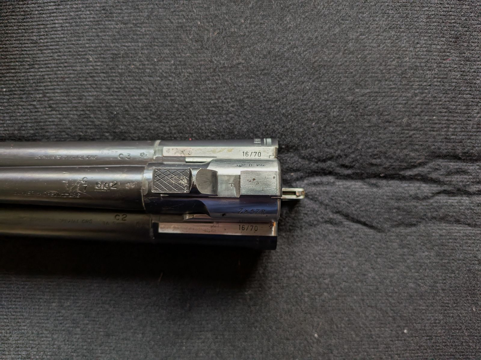 Krieghoff Trumpf (16/70, 16/70, 7x57R) & Kahles Helia 2,4-12x56i