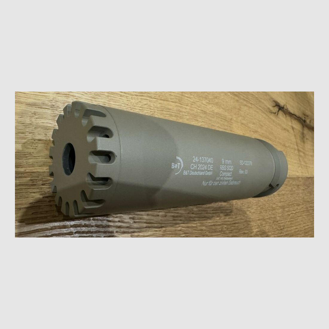 B&T AG (Brügger et Thomet) RBS Silencieux SQD™ Compact FDE