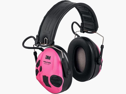 3M Peltor Protección Auditiva Activa SportTac Oliva/Rosa
