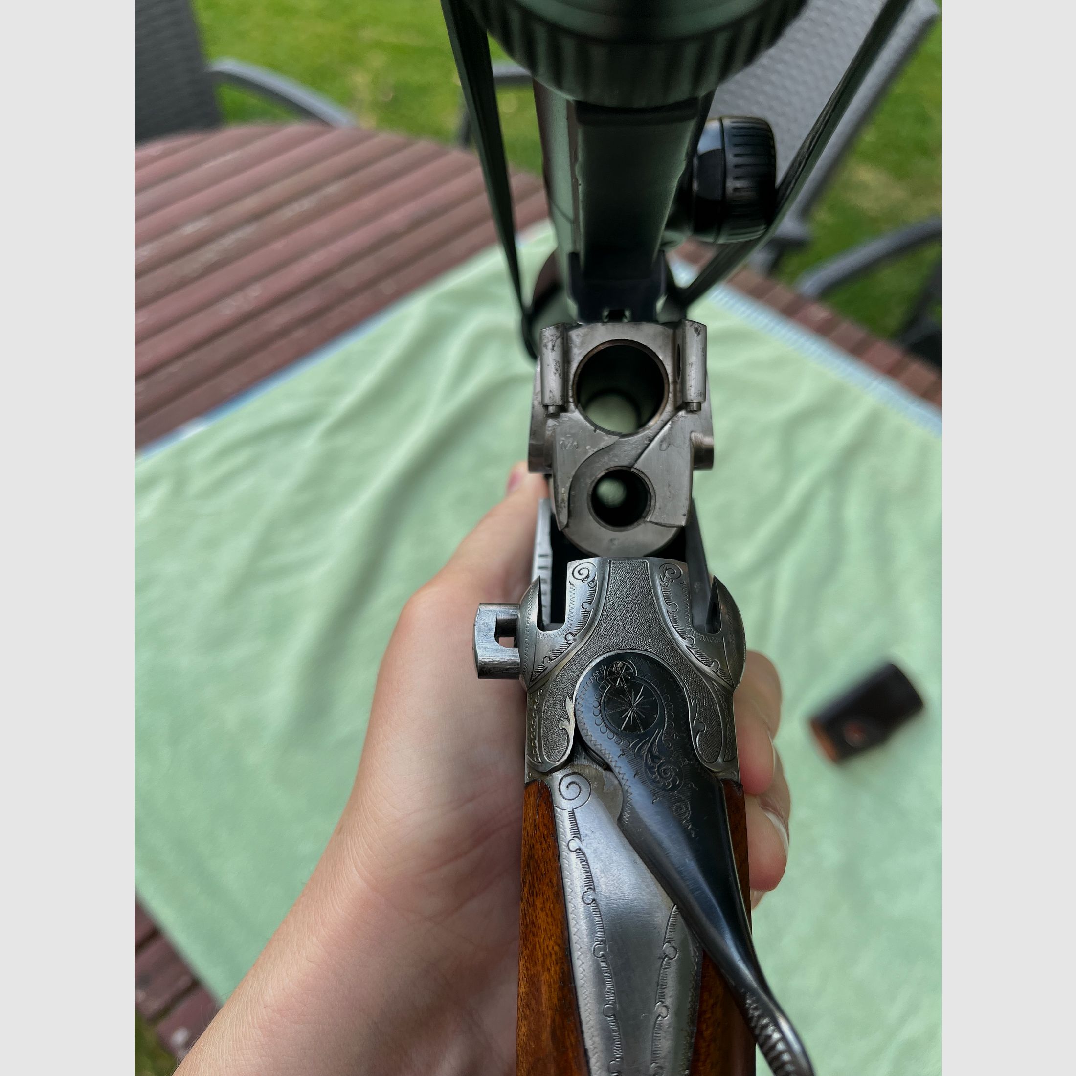 Neuwertige Bockbüchsflinte MERKEL Suhl BBF 7x65R 20/76 Swarovski 3-12x50 Z4i selten