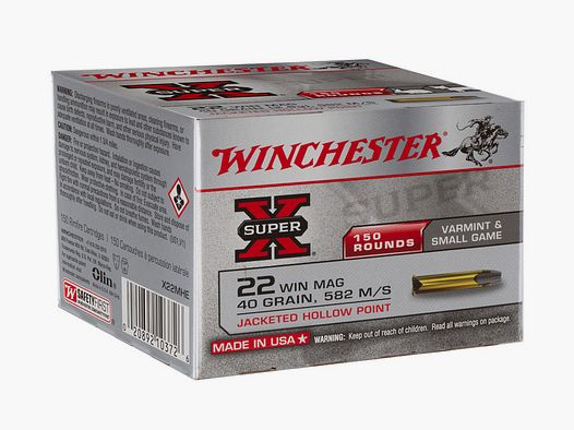 Winchester .22WinMag SuperX TM 2,6g - 40gr. 150er Pck.
