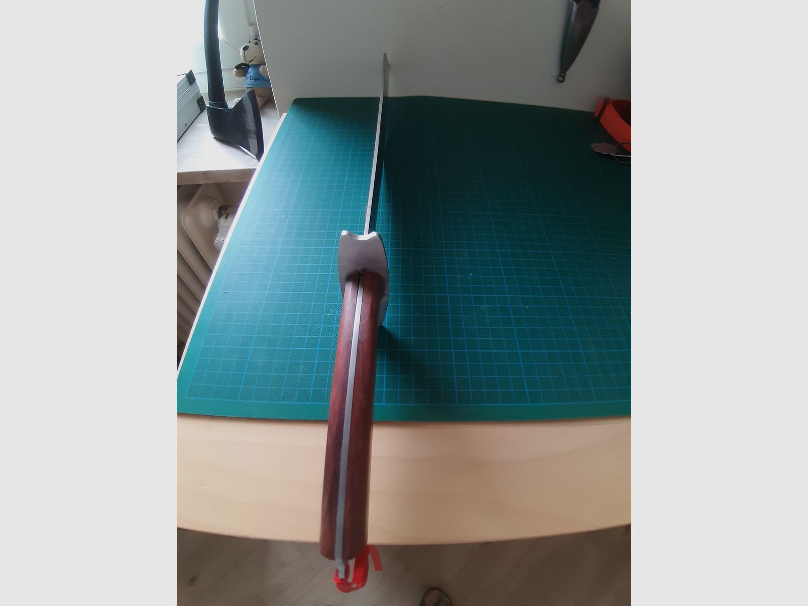 NOUVEAU Couteau de brousse chinois en forme de dragon, tranchant et la lame est double face avec un motif de dragon gravé