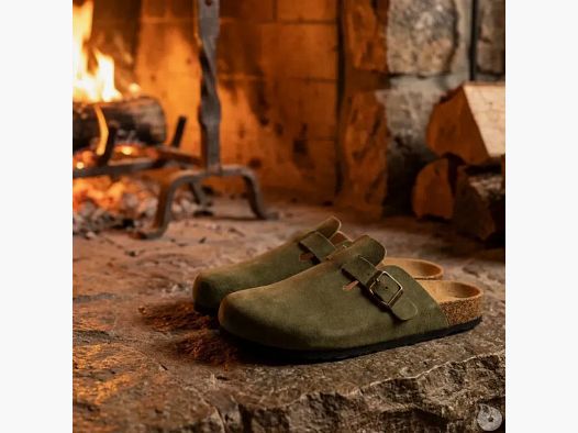 Sabot Ayoka Soube da uomo in pelle khaki