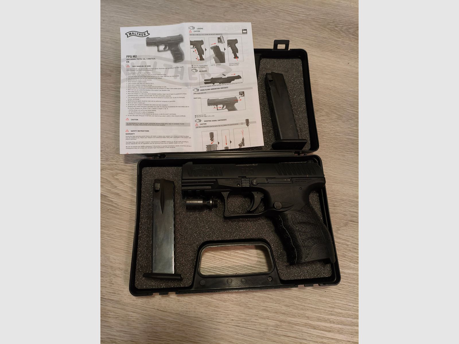 Walther PPQ M2 with accessories